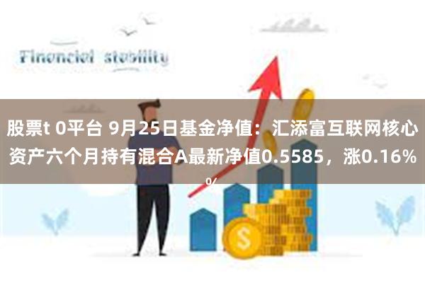 股票t 0平台 9月25日基金净值：汇添富互联网核心资产六个月持有混合A最新净值0.5585，涨0.16%