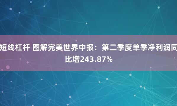 短线杠杆 图解完美世界中报：第二季度单季净利润同比增243.87%