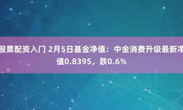 股票配资入门 2月5日基金净值：中金消费升级最新净值0.8395，跌0.6%